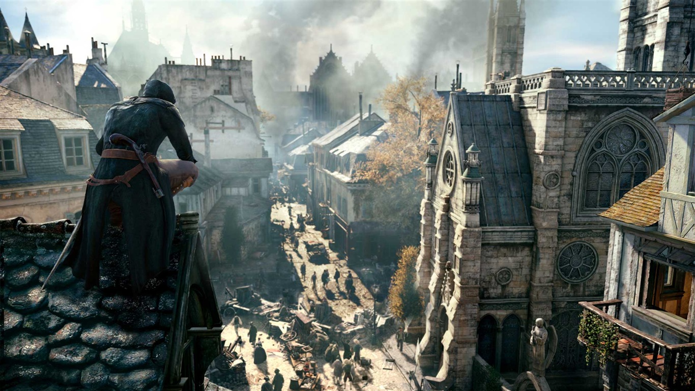 2014 Assassin's Creed: Unity 刺客信条：大革命 高清壁纸21 - 1366x768