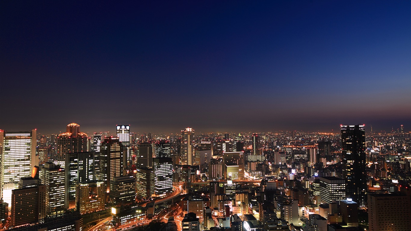 Japan Stadt schöne Landschaft, Windows 8 Theme Wallpaper #9 - 1366x768