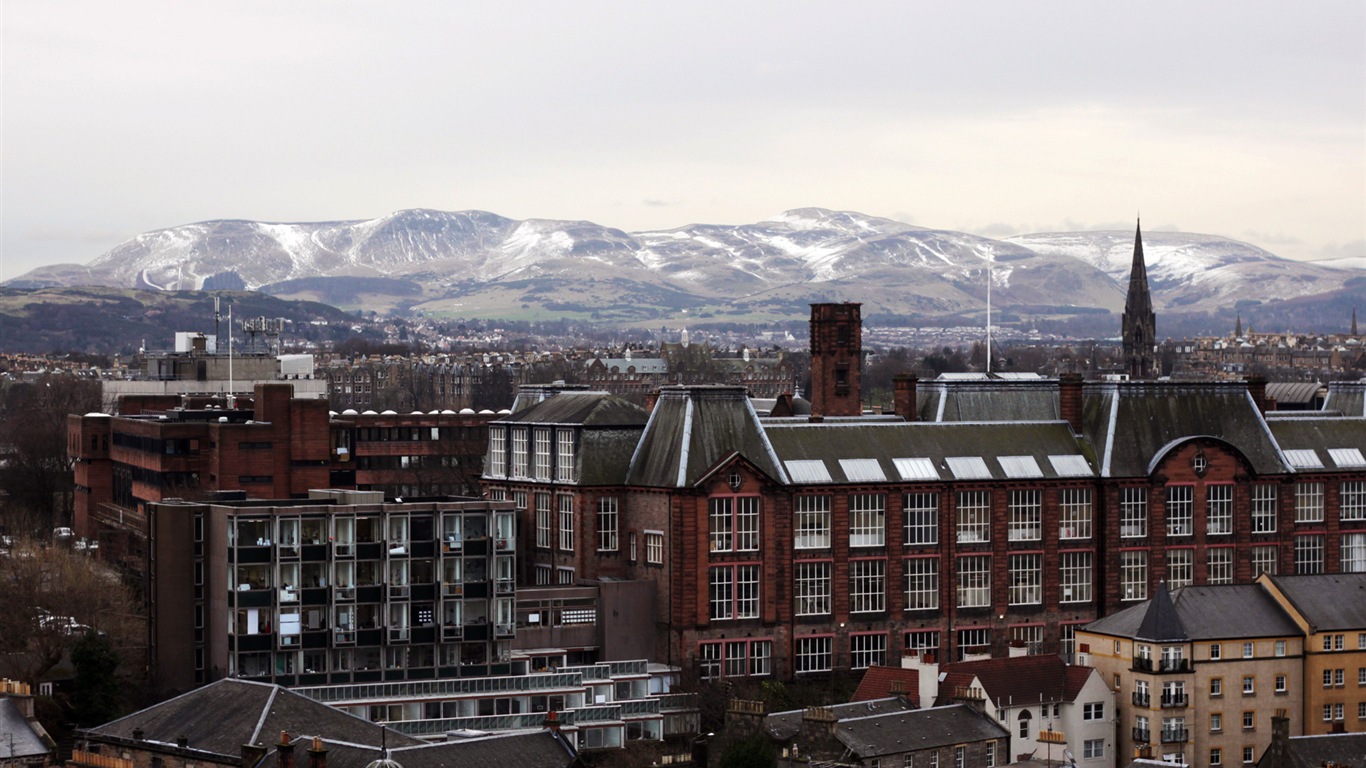 Krásné město Edinburgh, Skotsko HD Tapety na plochu #20 - 1366x768