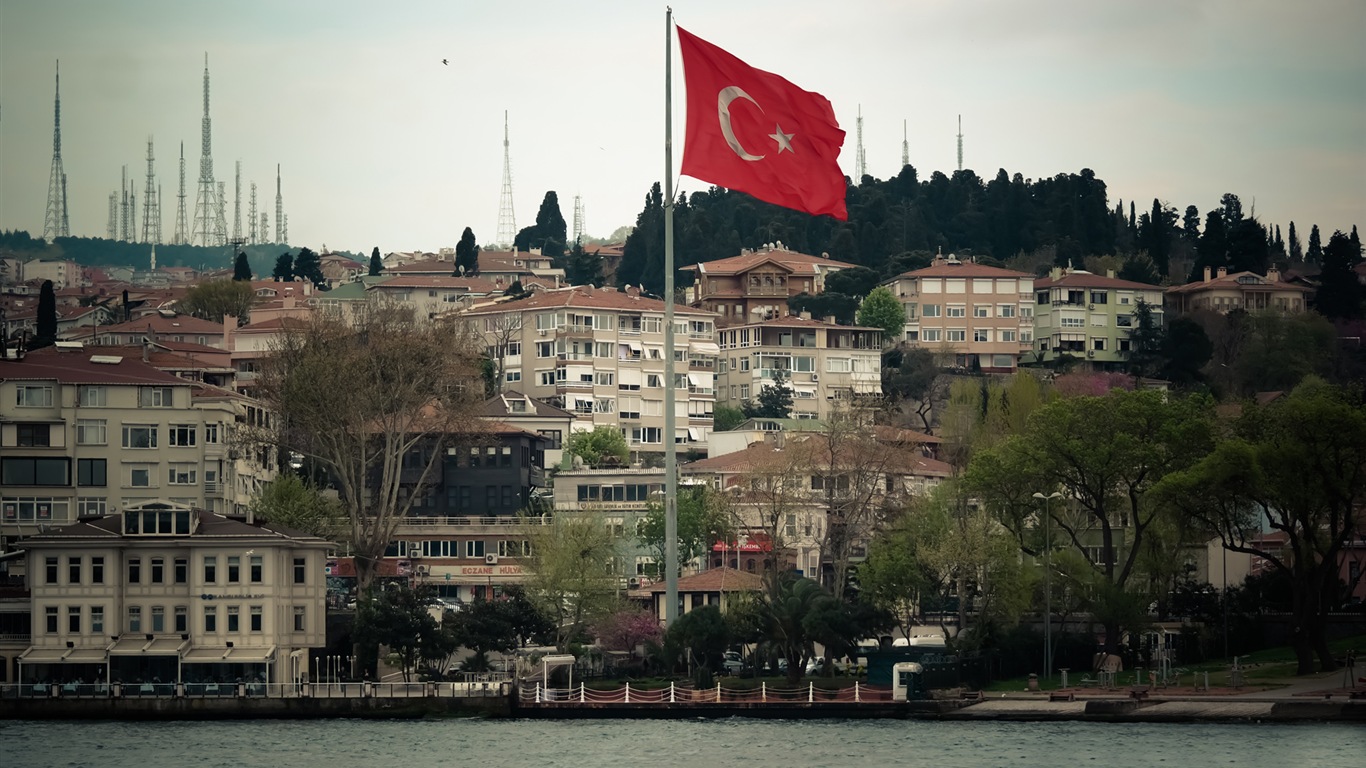Istanbul, Turquie fonds d'écran HD #9 - 1366x768