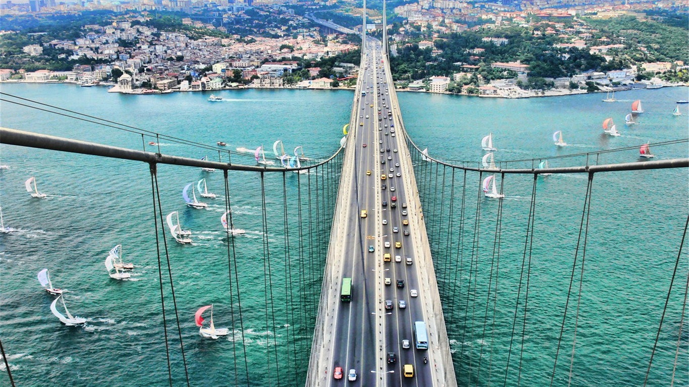Istanbul, Turecko HD tapety na plochu #11 - 1366x768