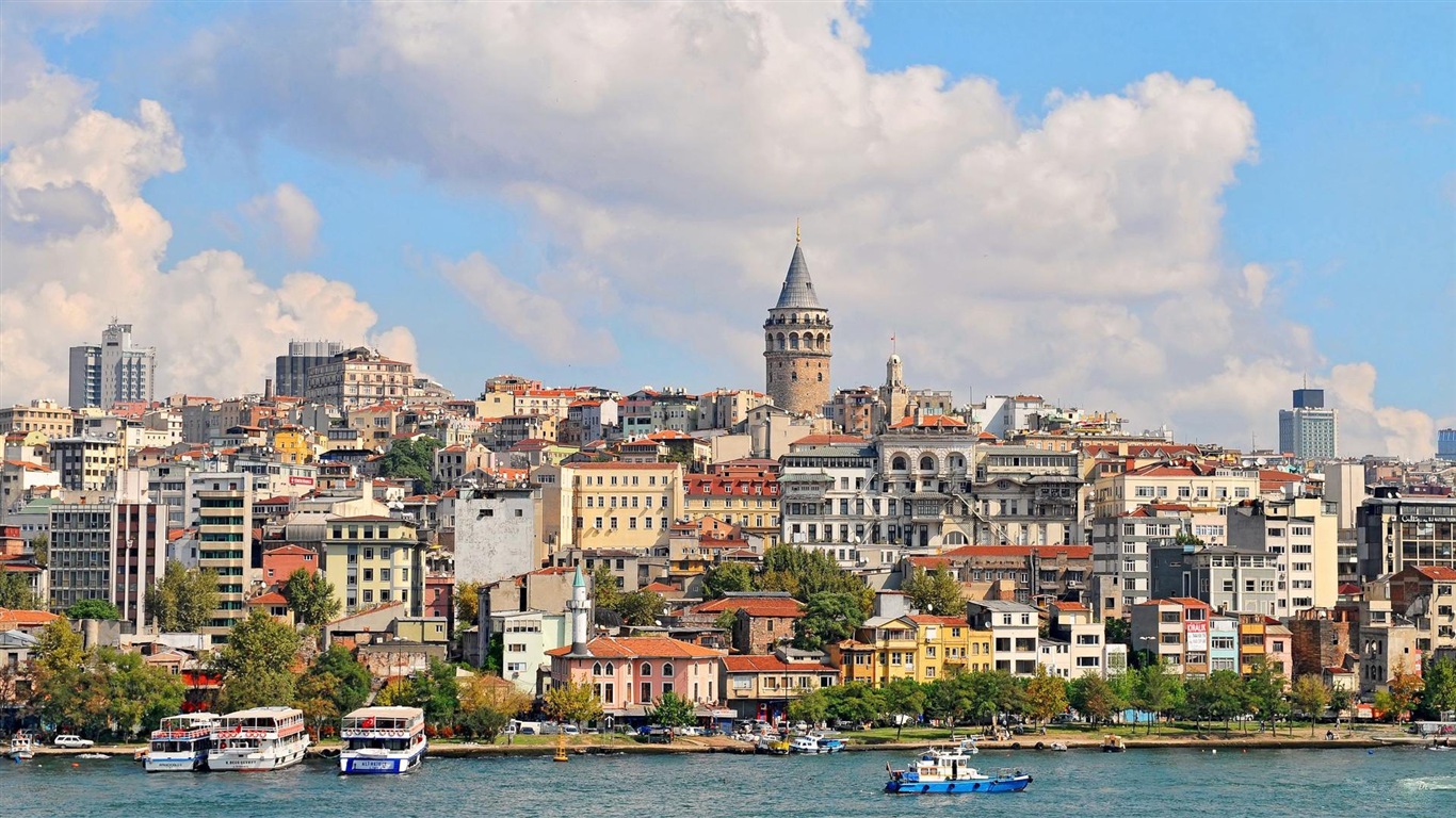 Istanbul, Turquie fonds d'écran HD #18 - 1366x768