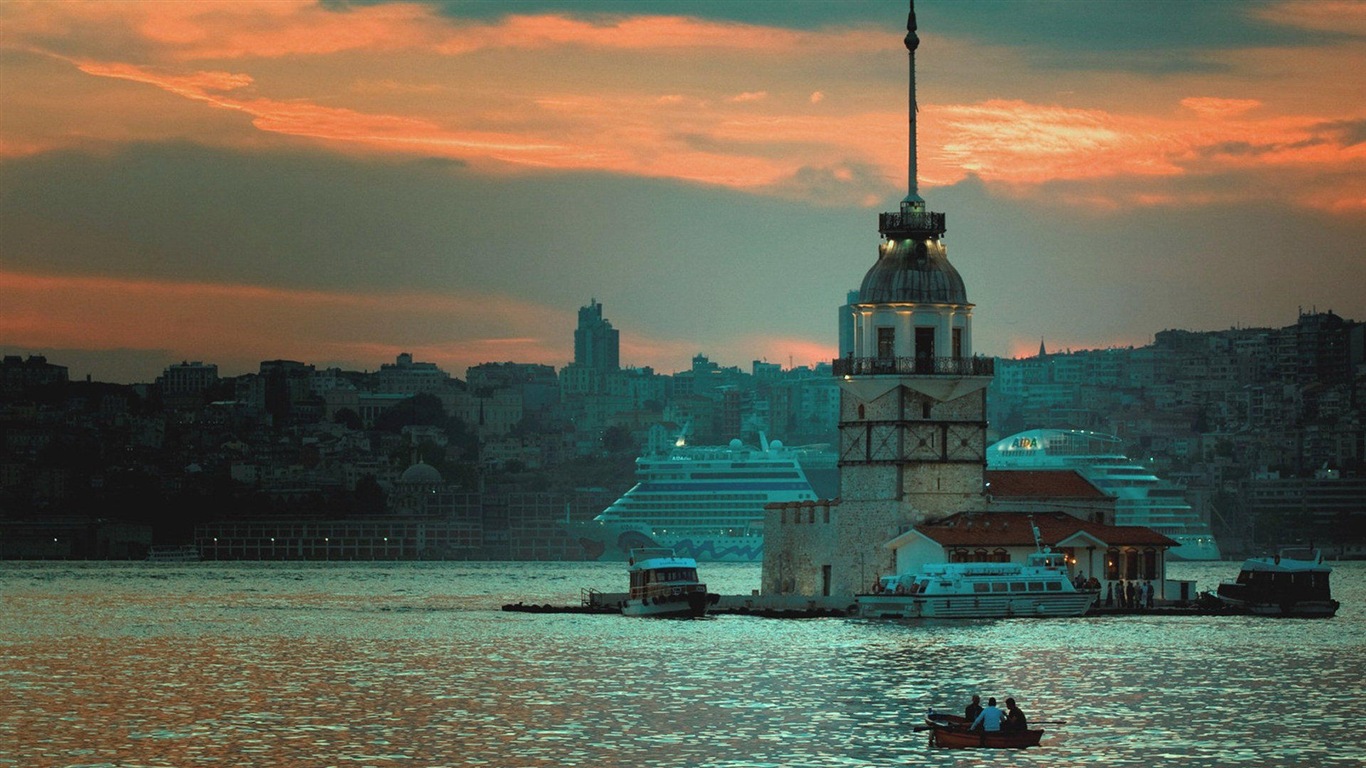 Istanbul, Turquie fonds d'écran HD #21 - 1366x768