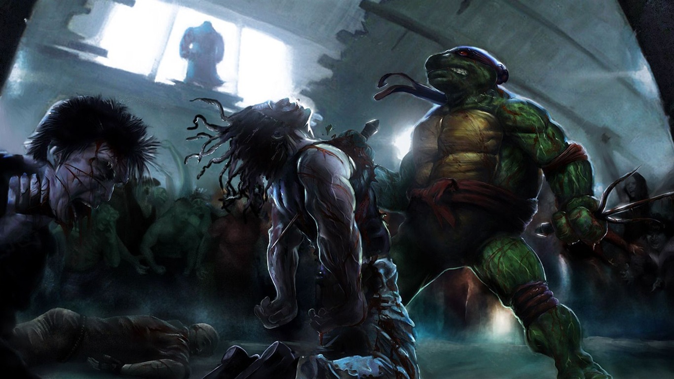 2014 fondos de pantalla de la película Teenage Mutant Ninja Turtles HD #15 - 1366x768