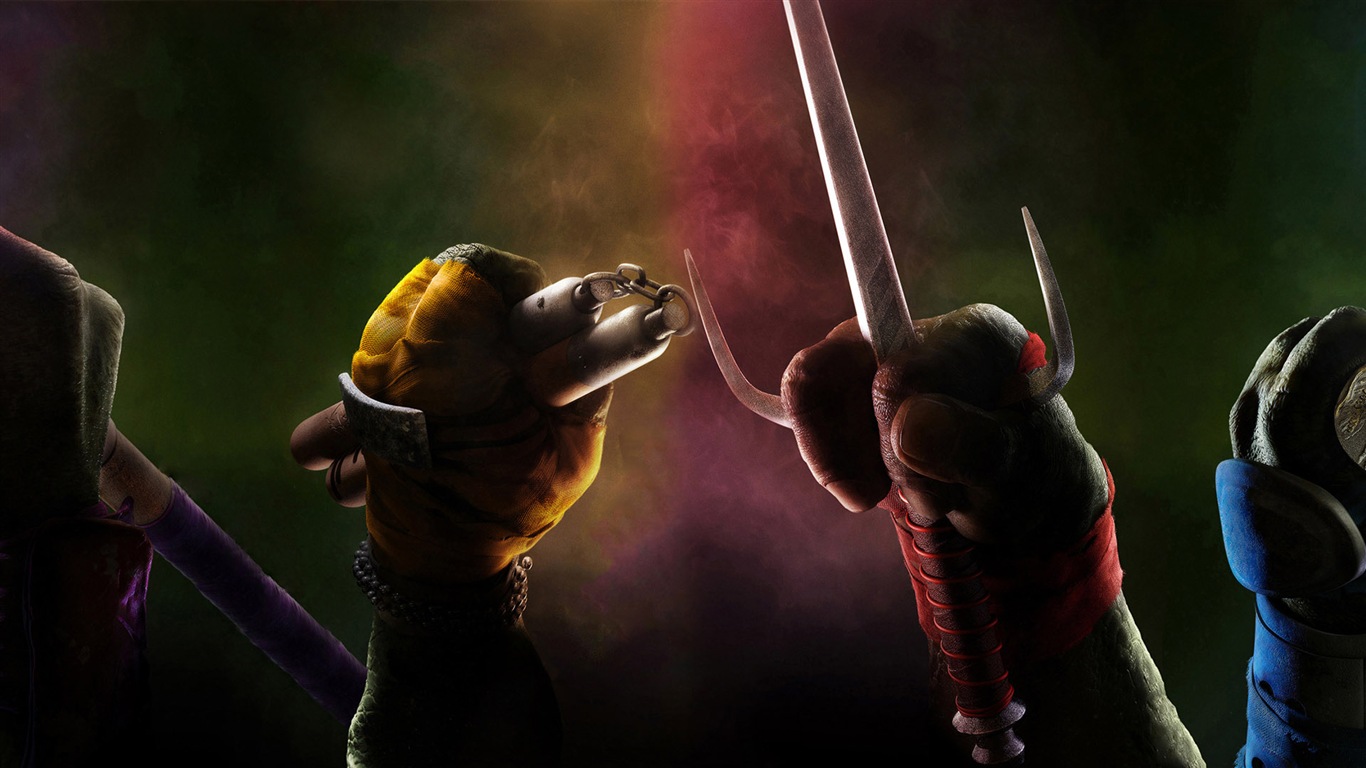 2014 fondos de pantalla de la película Teenage Mutant Ninja Turtles HD #17 - 1366x768