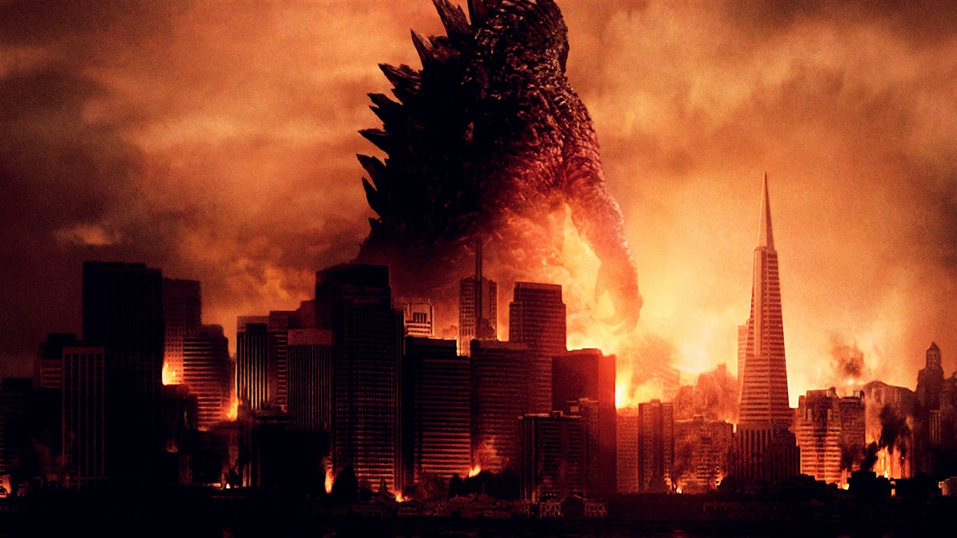 Godzilla 2014 Fondos de película HD #1 - 1366x768