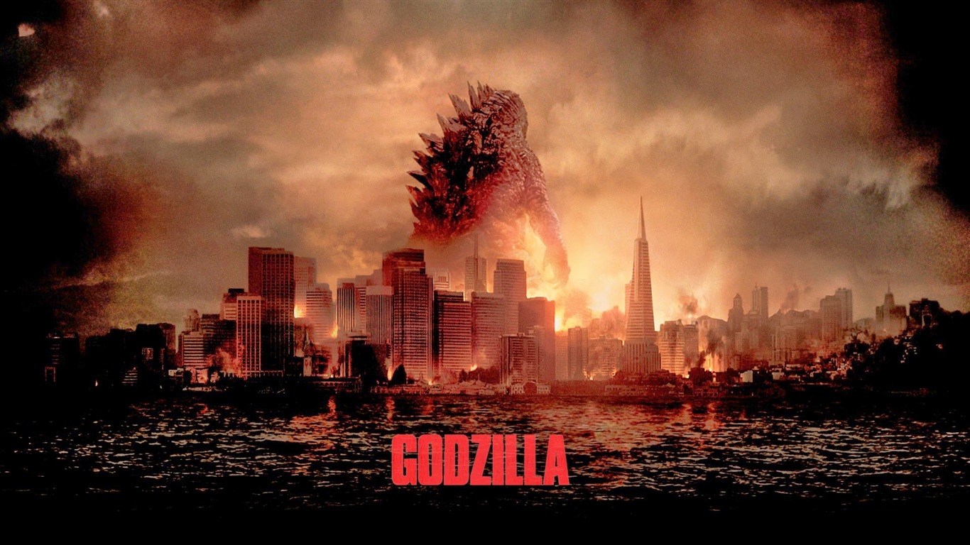Godzilla 2014 Fondos de película HD #2 - 1366x768