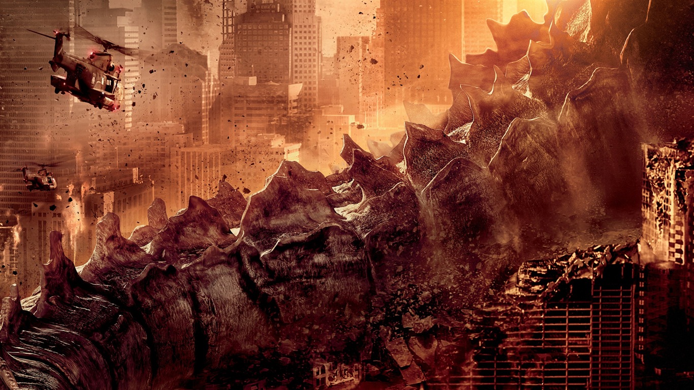 Godzilla 2014 film de fonds d'écran HD #3 - 1366x768