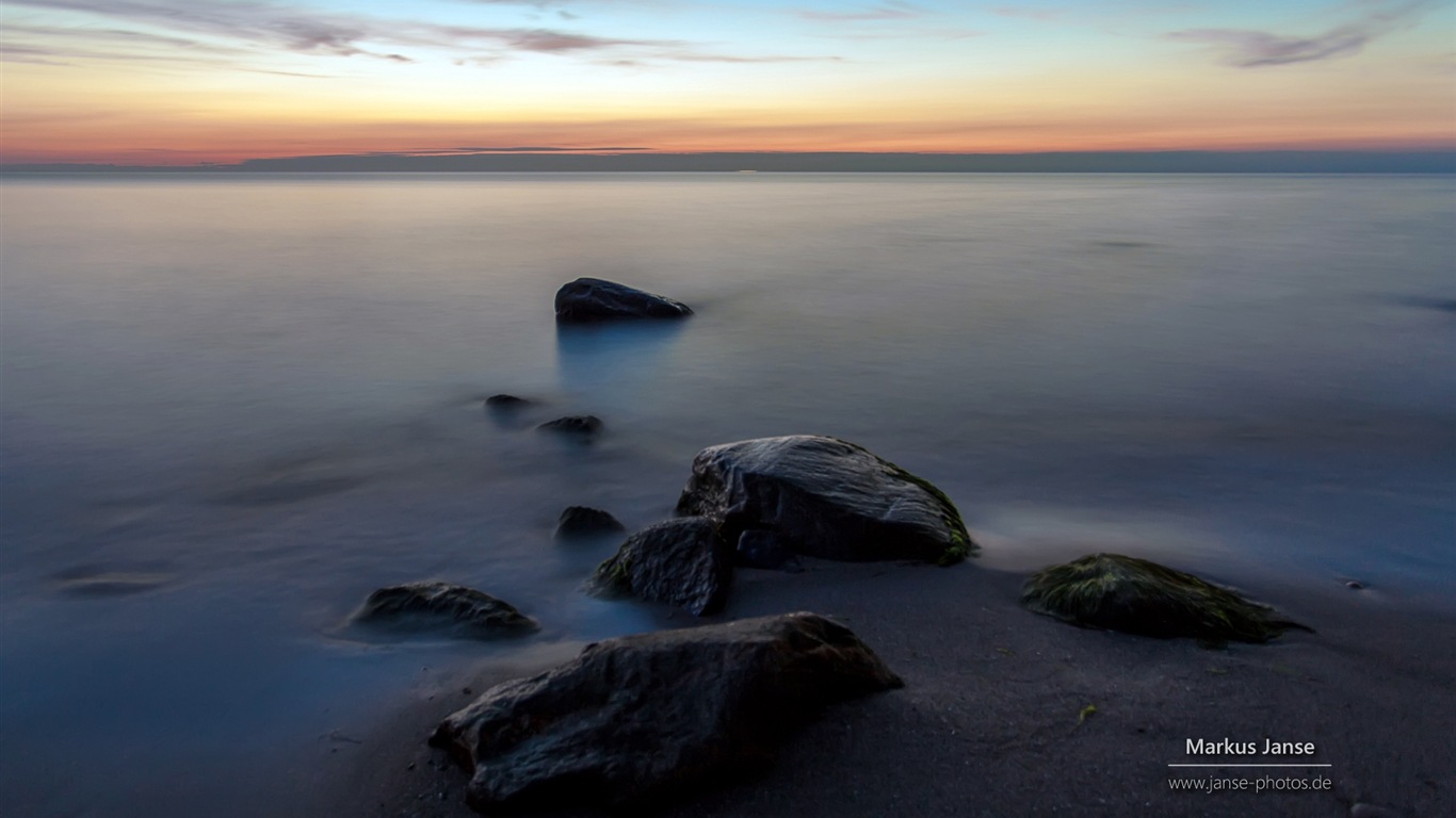 德国美丽的海岸风景，Windows 8 高清壁纸2 - 1366x768