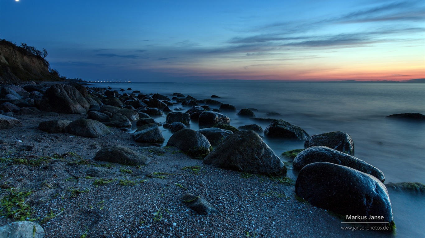 德国美丽的海岸风景，Windows 8 高清壁纸8 - 1366x768