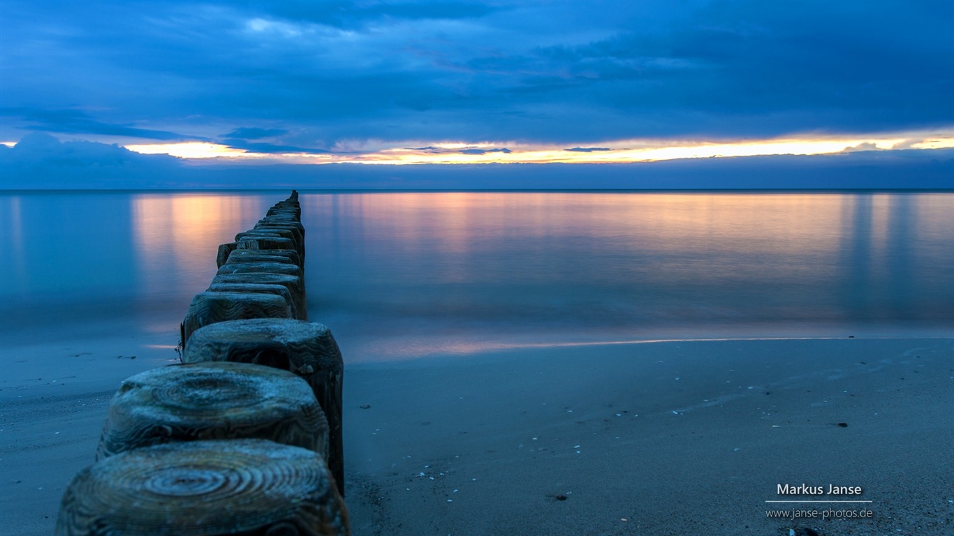 독일의 아름다운 해안 풍경, 윈도우 8의 HD 배경 화면 #10 - 1366x768