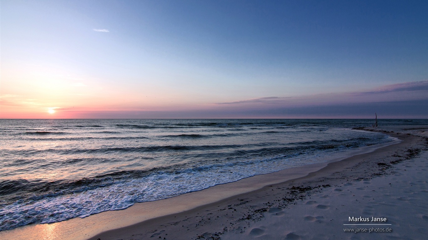 독일의 아름다운 해안 풍경, 윈도우 8의 HD 배경 화면 #14 - 1366x768