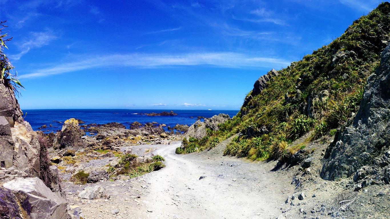 新西兰迷人的风景，Windows 8 主题壁纸3 - 1366x768