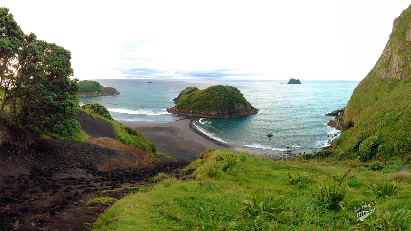 新西兰迷人的风景，Windows 8 主题壁纸10 - 1366x768