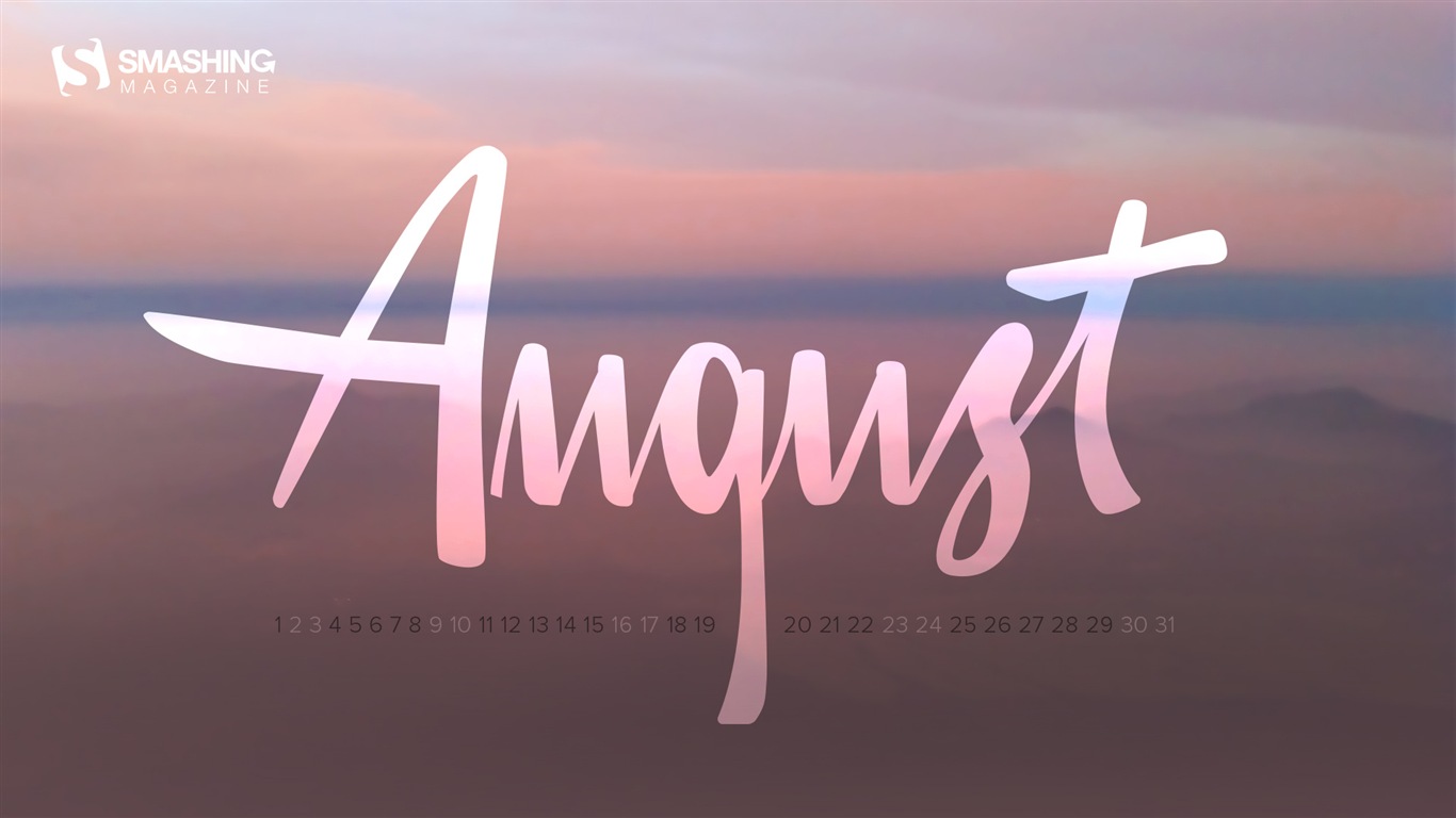August 2014 calendar wallpaper (1) #19 - 1366x768