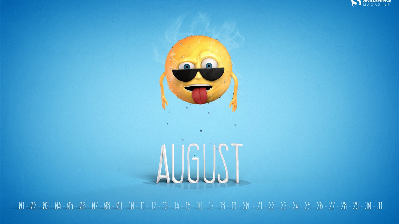 August 2014 calendar wallpaper (2) #11 - 1366x768