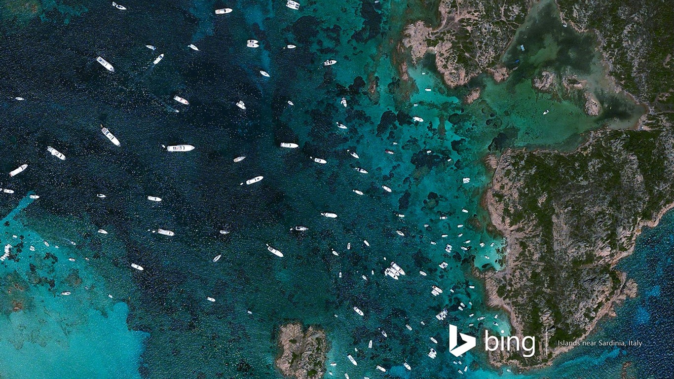 Microsoft Bing HD обои: Вид с воздуха на Европе #2 - 1366x768