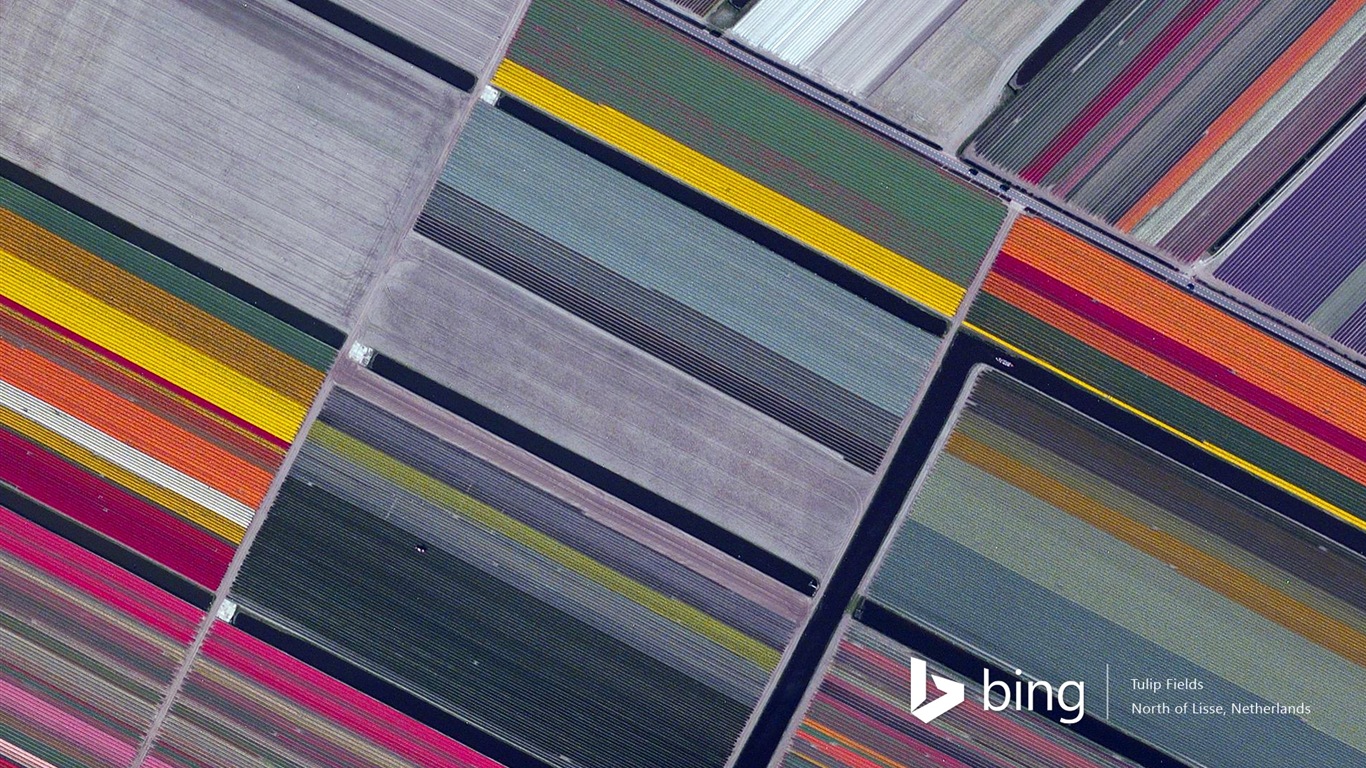 Microsoft Bing HD Wallpapers: Luftaufnahme von Europa #4 - 1366x768