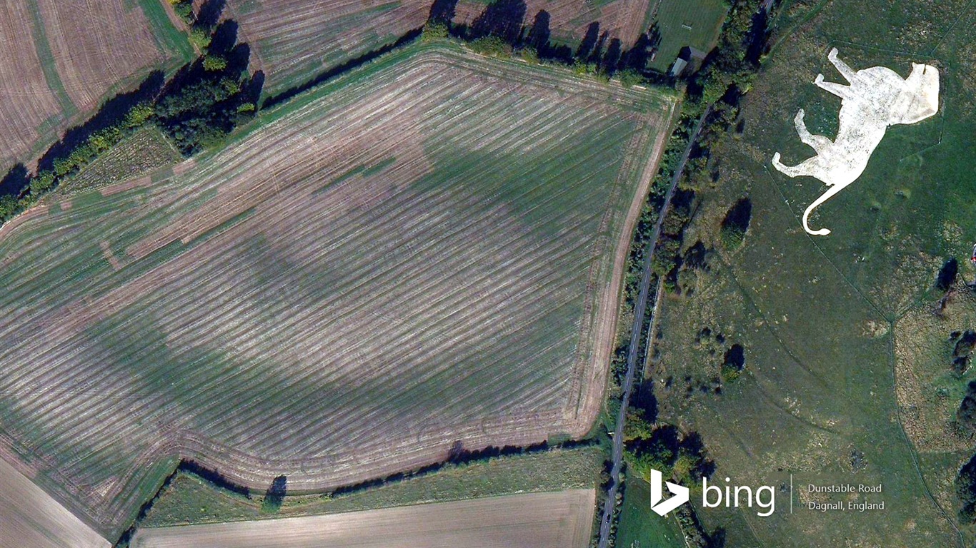 Microsoft Bing HD обои: Вид с воздуха на Европе #5 - 1366x768