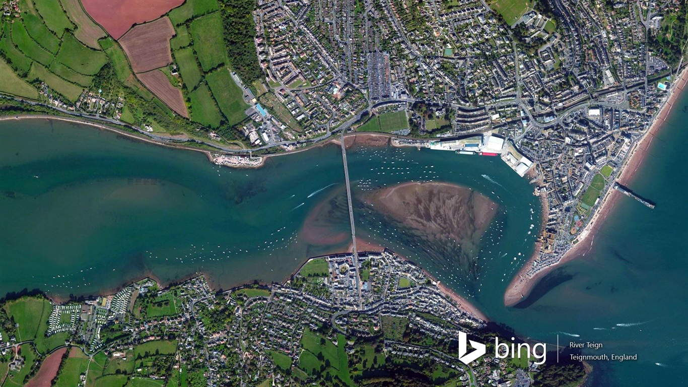 微軟Bing必應高清壁紙：鳥瞰歐洲 #15 - 1366x768