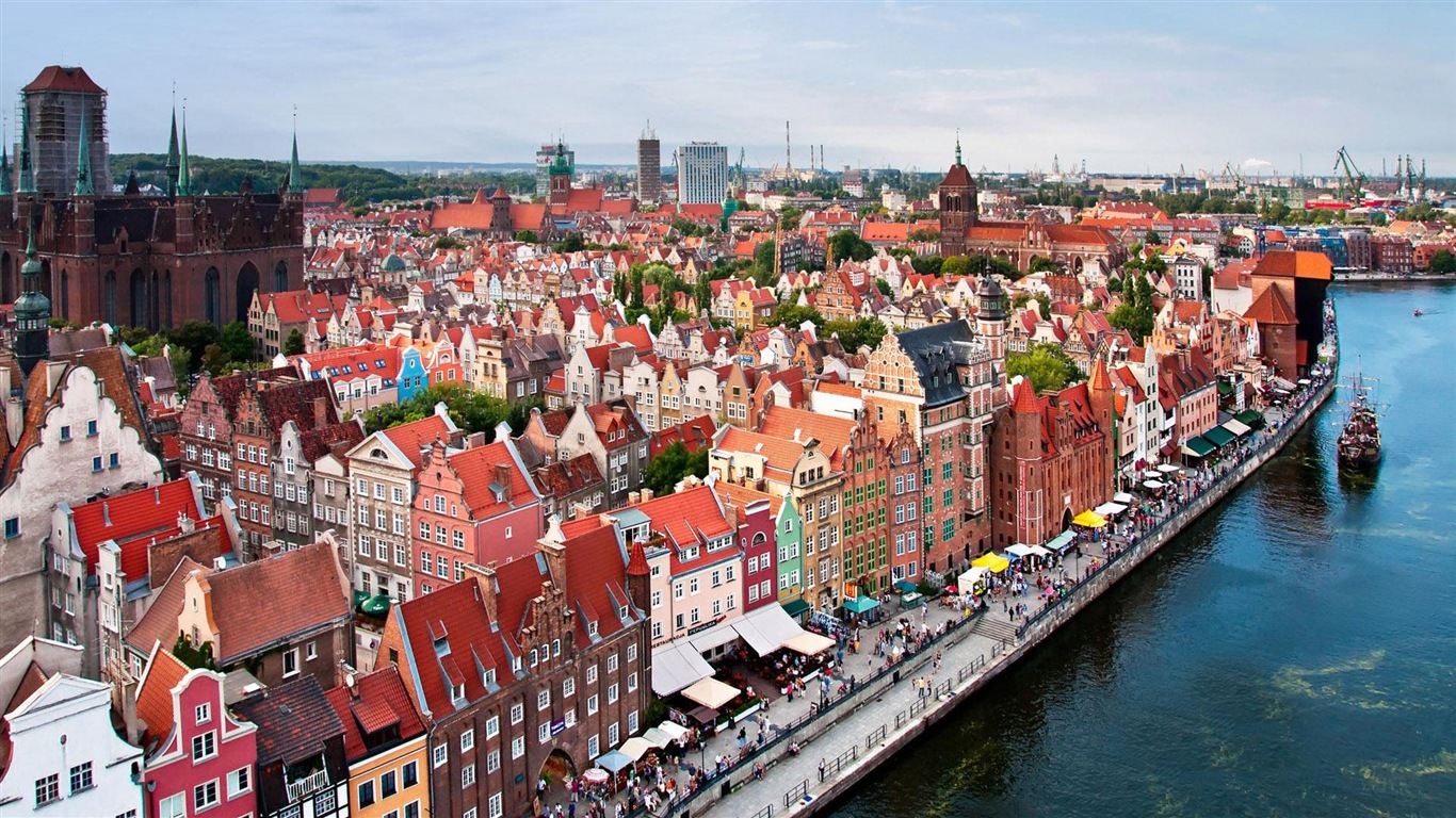 瑞典首都 斯德哥尔摩 城市风景壁纸7 - 1366x768