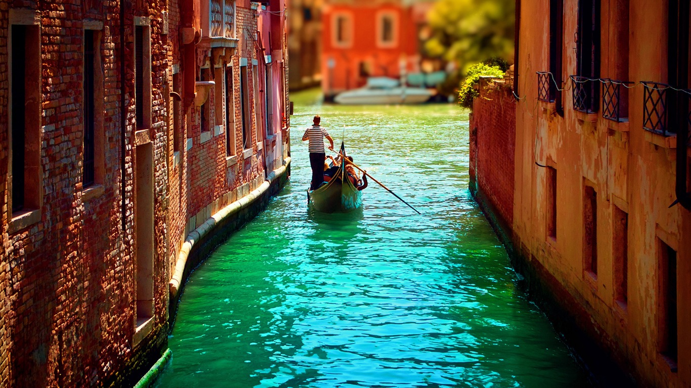 Krásné Watertown, Venice HD tapety na plochu #3 - 1366x768