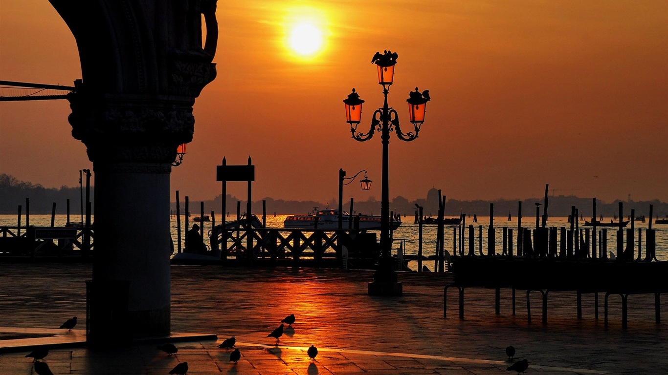 Krásné Watertown, Venice HD tapety na plochu #4 - 1366x768