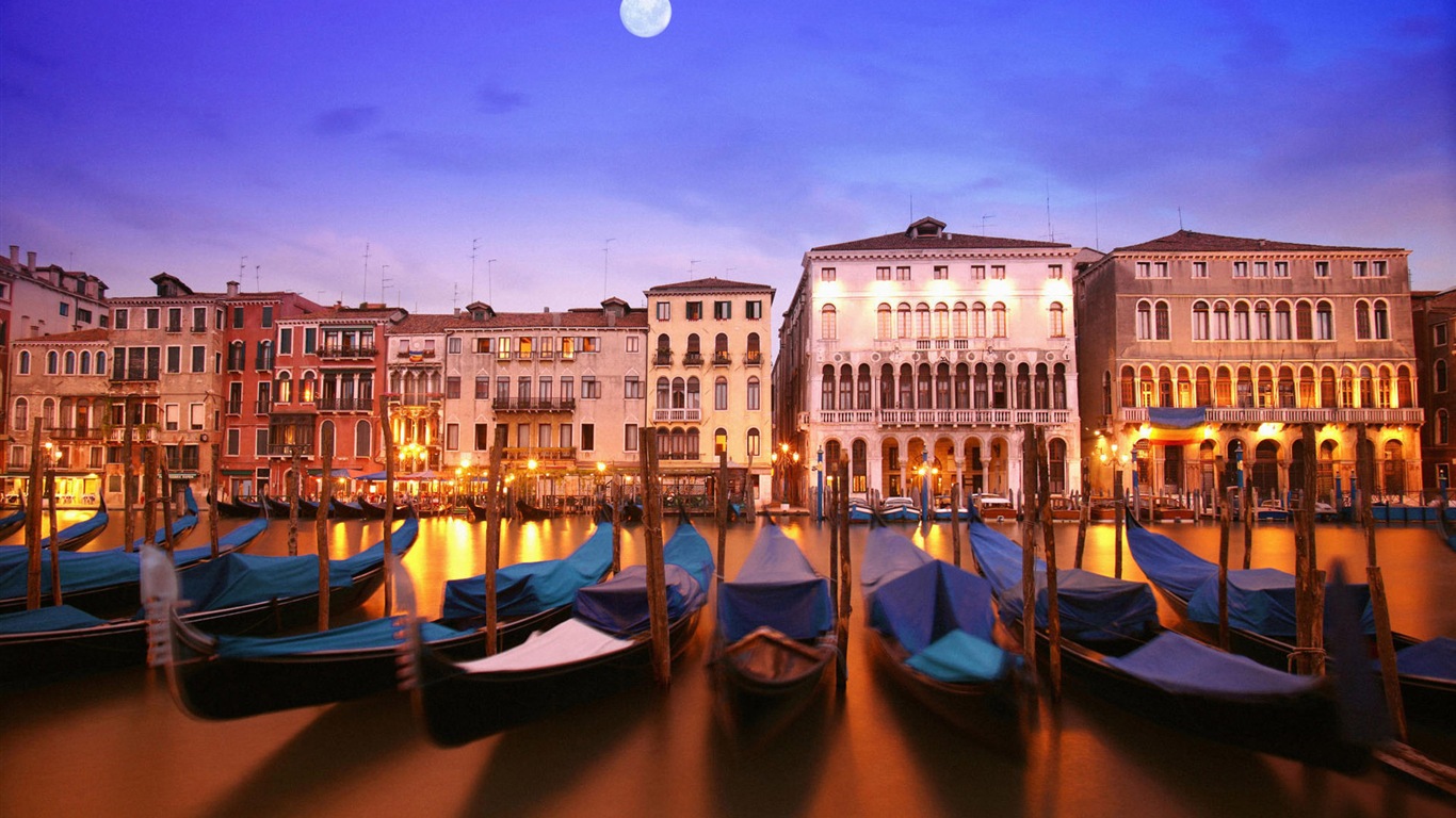 美丽的水城，威尼斯 高清壁纸5 - 1366x768
