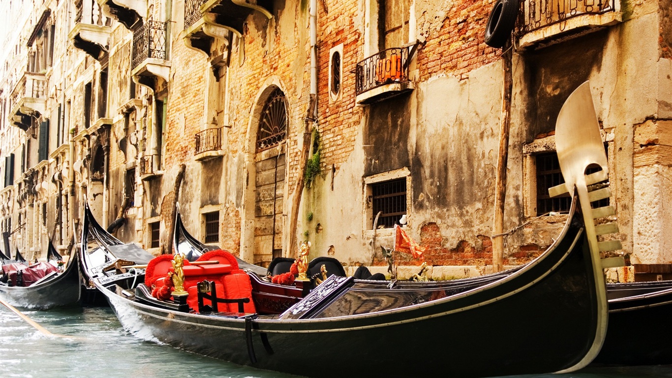 Krásné Watertown, Venice HD tapety na plochu #8 - 1366x768