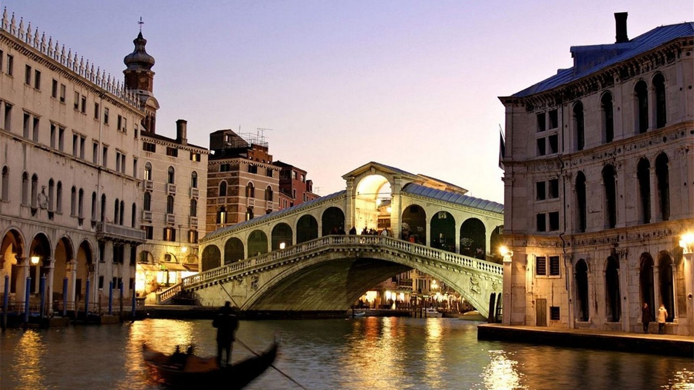 美丽的水城，威尼斯 高清壁纸15 - 1366x768