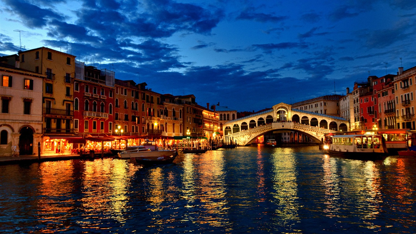美丽的水城，威尼斯 高清壁纸17 - 1366x768