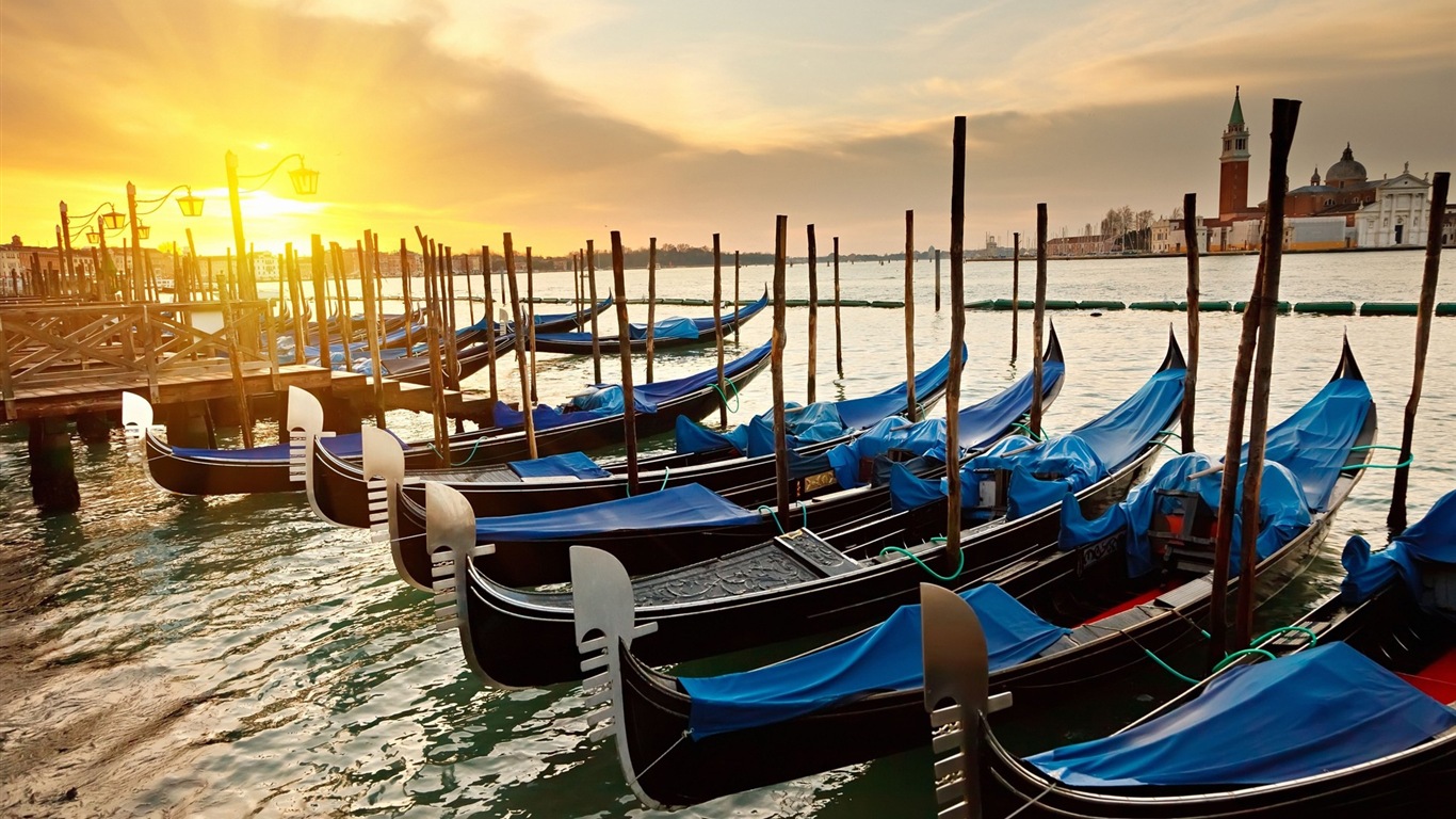 美丽的水城，威尼斯 高清壁纸19 - 1366x768