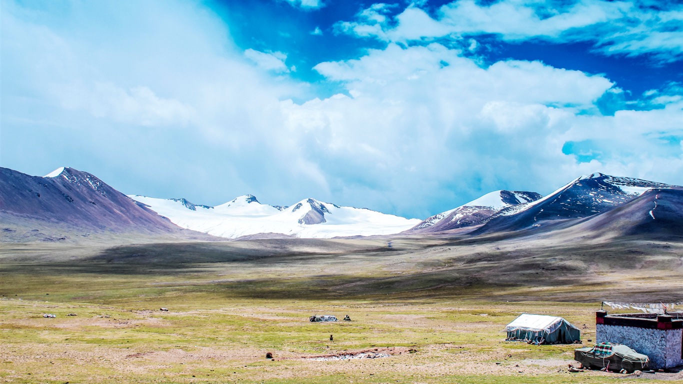 Qinghai-Plateau schöne Landschaft Tapeten #13 - 1366x768