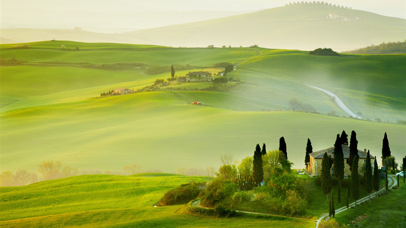イタリアの自然の美しさの風景のHDの壁紙 #1 - 1366x768
