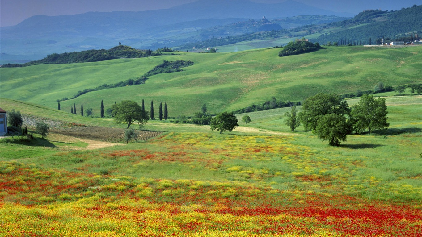 Italská přírodní krásy scenérie HD tapetu #6 - 1366x768