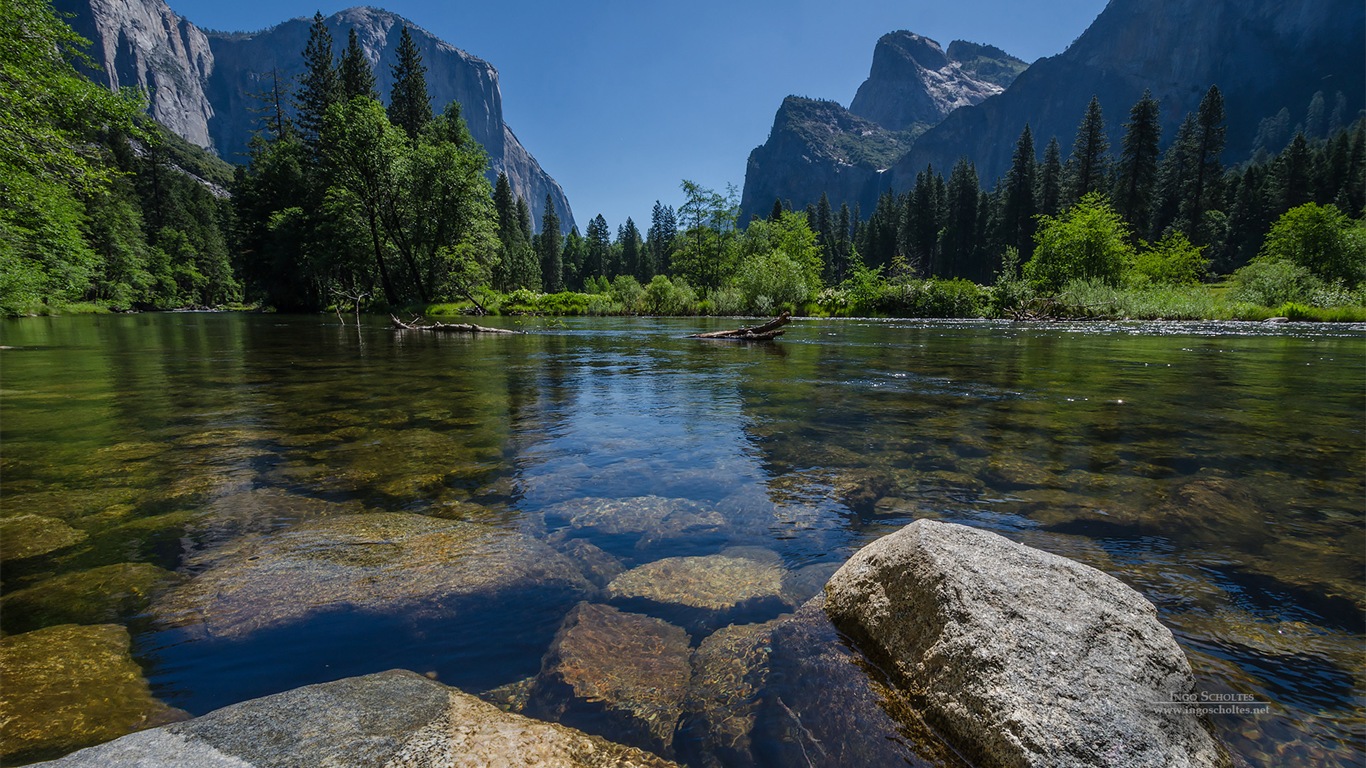 Windows 8 тема, HD обои Йосемитский национальный парк #1 - 1366x768