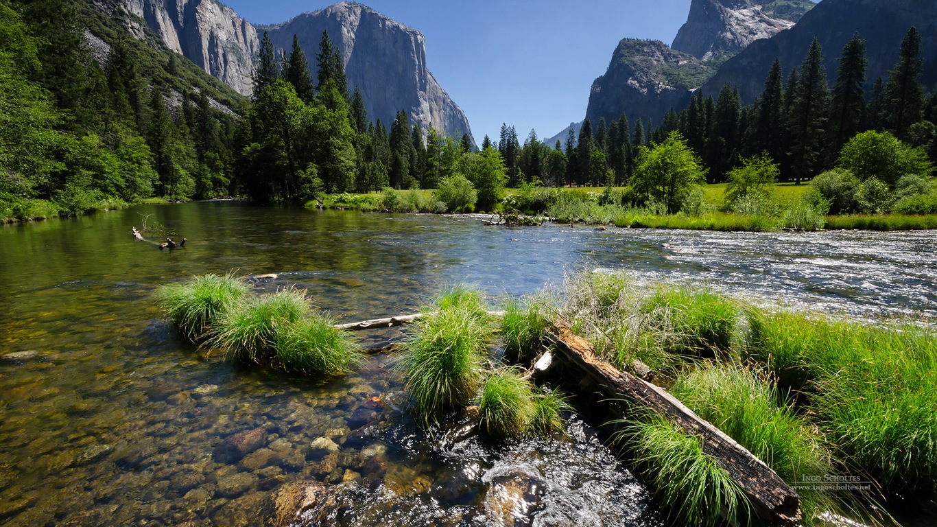 Windows 8 Thema, Yosemite National Park HD Wallpaper #2 - 1366x768