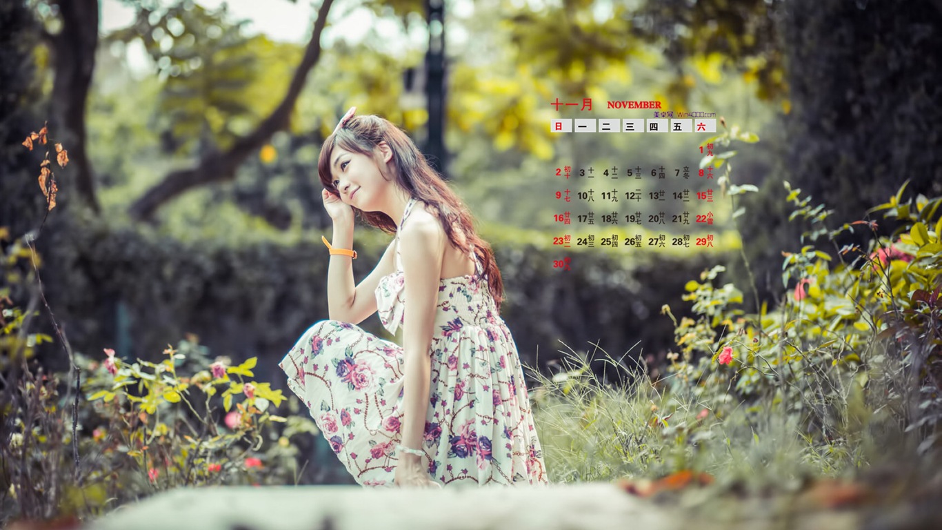 Ноябрь 2014 Календарь обои (1) #12 - 1366x768