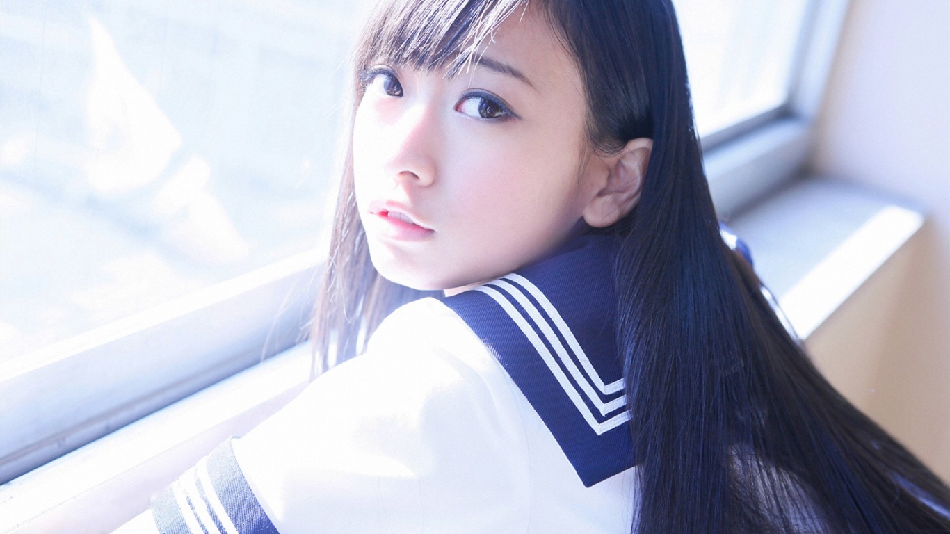 일본어 십대 소녀 HD 배경 화면 #6 - 1366x768