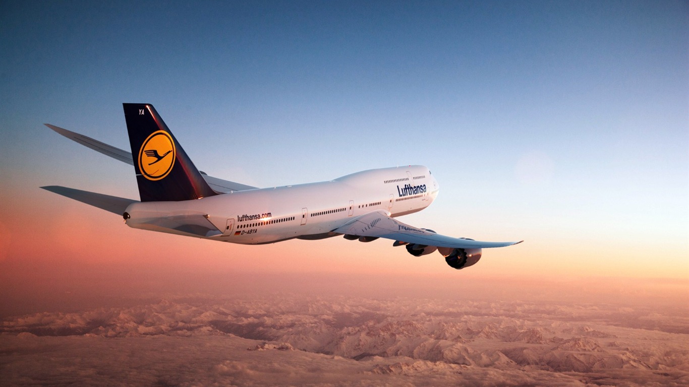 Boeing 747 airliner HD wallpapers #1 - 1366x768