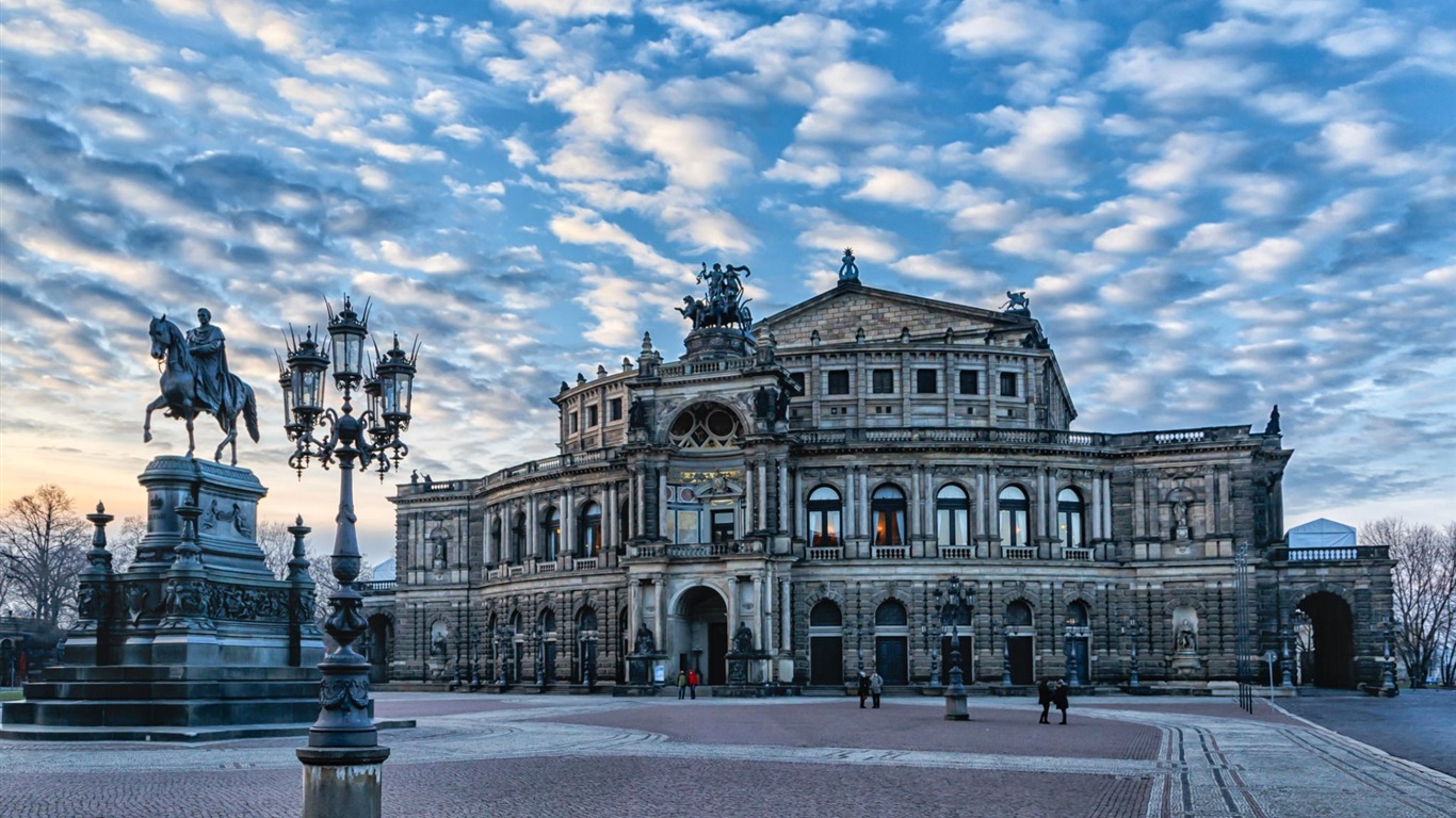 HD обои городской пейзаж Германия Дрезден #4 - 1366x768