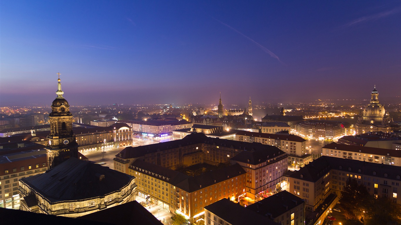 Alemania Dresden fondos de pantalla HD paisaje de la ciudad #5 - 1366x768