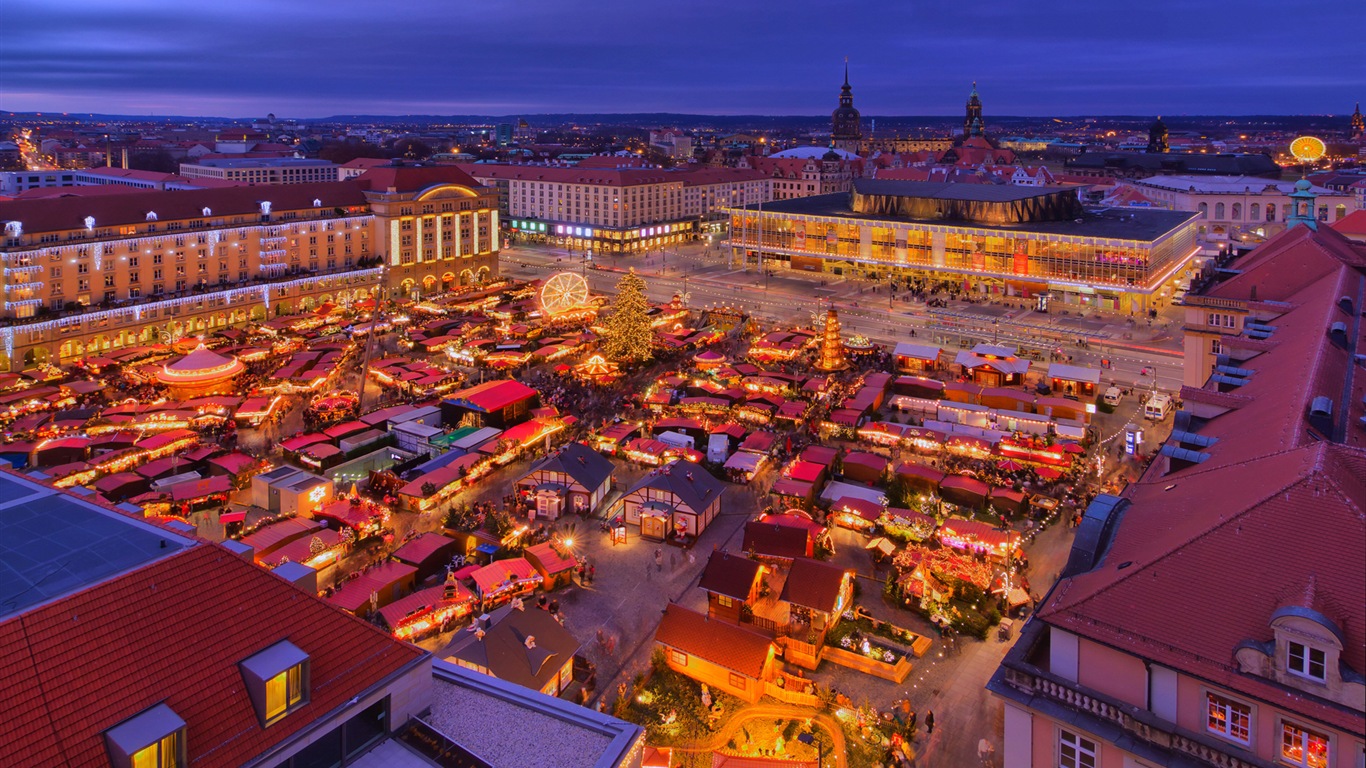 Alemania Dresden fondos de pantalla HD paisaje de la ciudad #8 - 1366x768