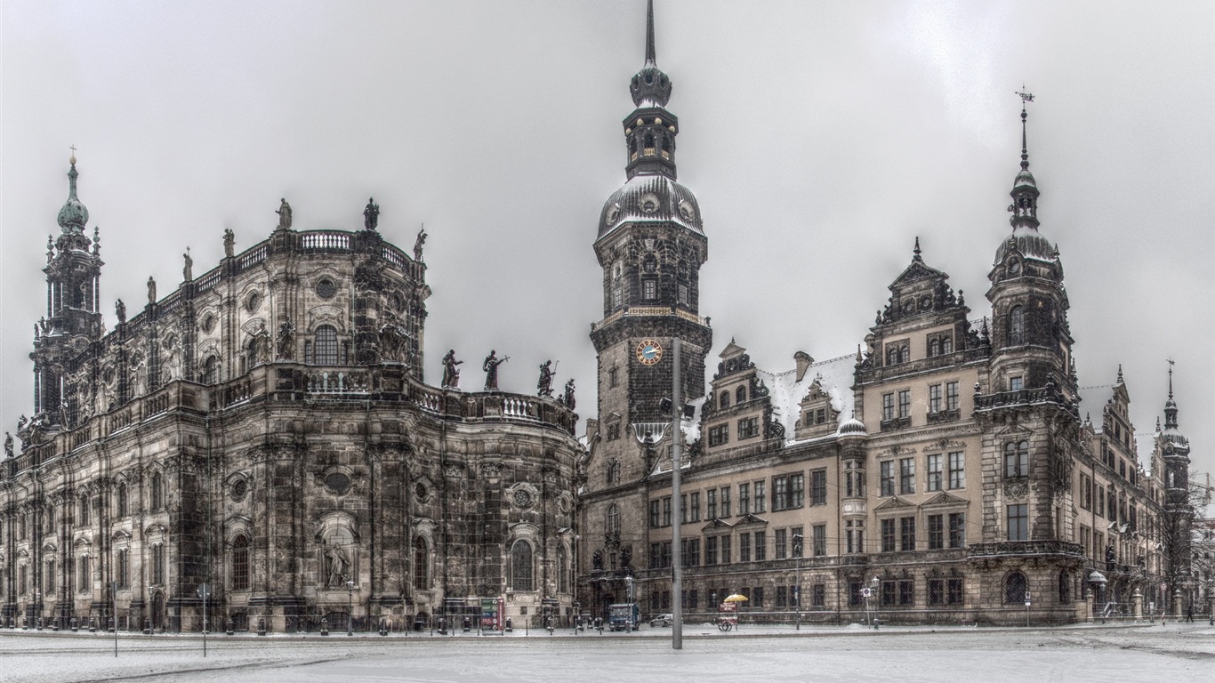 HD обои городской пейзаж Германия Дрезден #10 - 1366x768