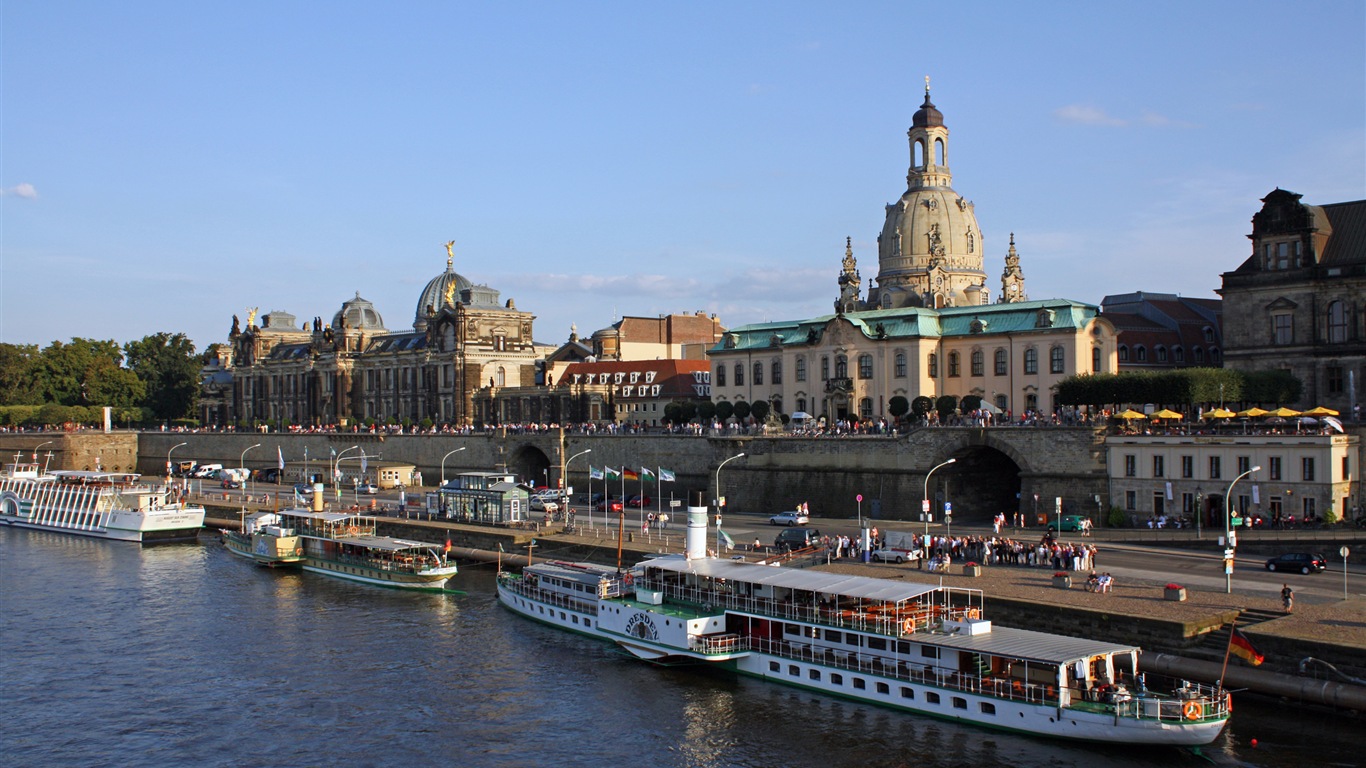 Alemania Dresden fondos de pantalla HD paisaje de la ciudad #14 - 1366x768