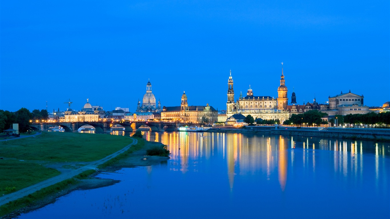 Alemania Dresden fondos de pantalla HD paisaje de la ciudad #16 - 1366x768