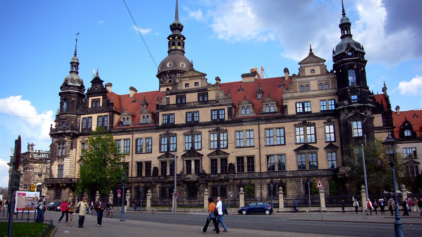 Německo Drážďany město krajina HD tapety na plochu #18 - 1366x768