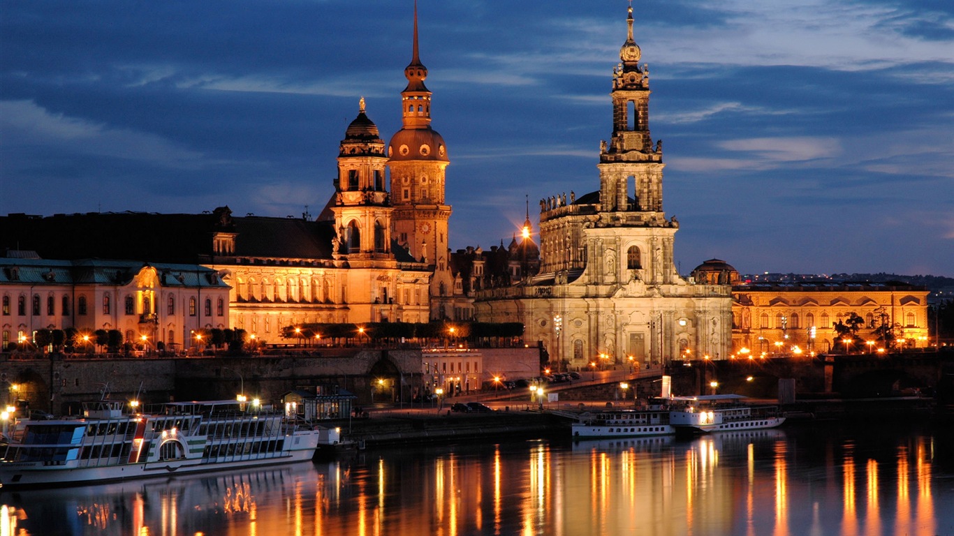 HD обои городской пейзаж Германия Дрезден #20 - 1366x768