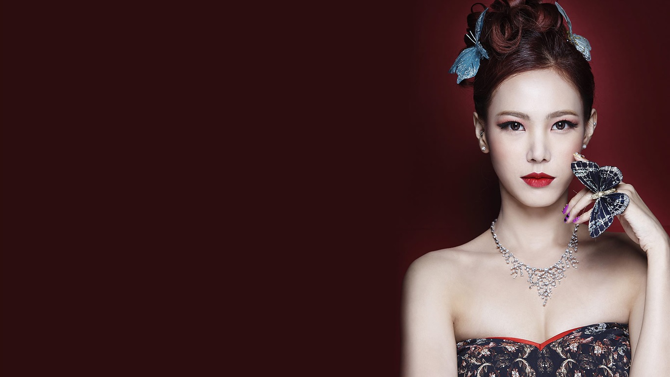 JEWELRY Korean beauty girls portfolio tapeta #3 - 1366x768