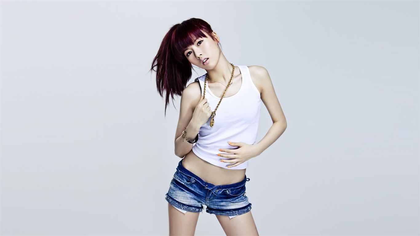 4Minute Korean music beautiful girls combination HD wallpapers #11 - 1366x768